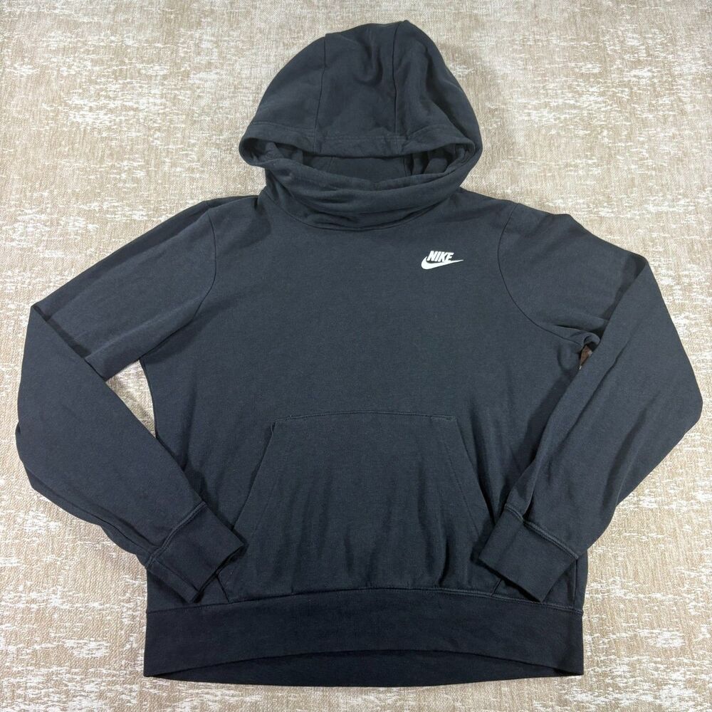 Nike Sportswear Funnel Neck Pullover Hoodie - Black - Size S
